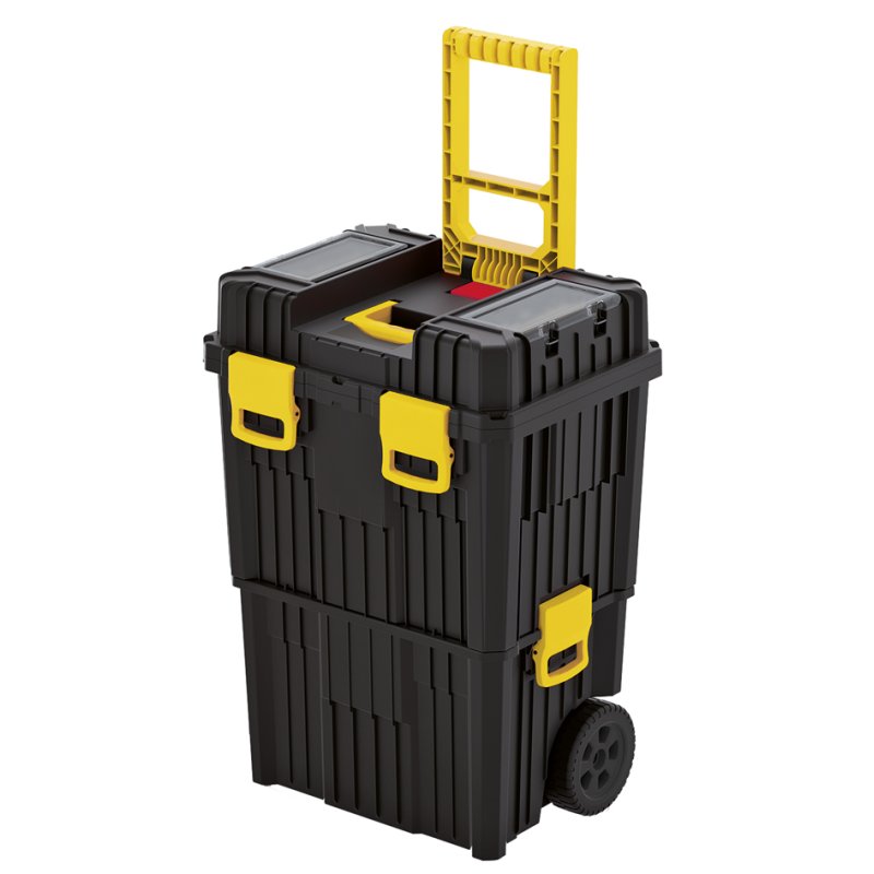 allit gereedschapskoffer McPlus Mobile, trolley, zwart/geel, 450×360×635 mm